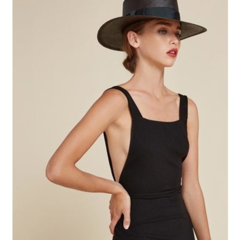 Reformation Janelle Open Back Mini Dress